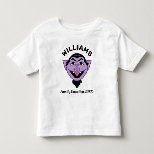Sesame Street Count von Count Family Vacation Toddler T-shirt