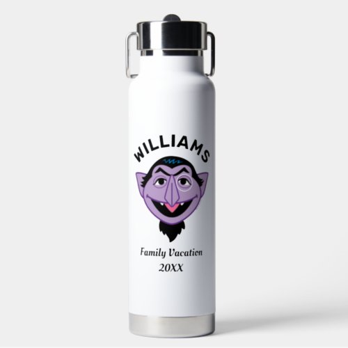 Sesame Street  Count von Count Family Vacation Water Bottle