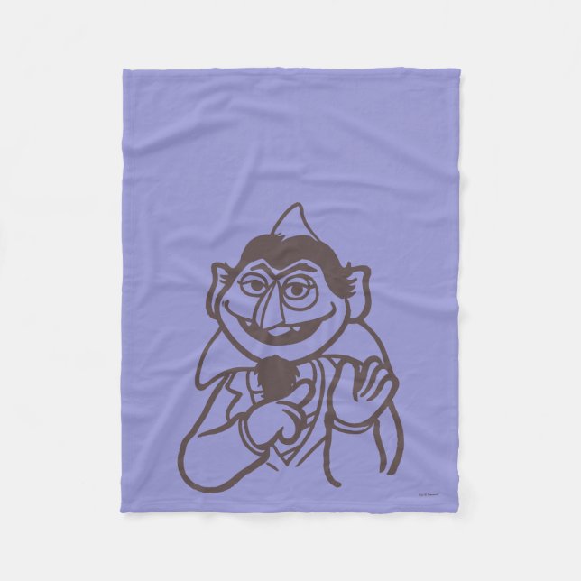 Sesame Street | Count von Count Fleece Blanket (Front)