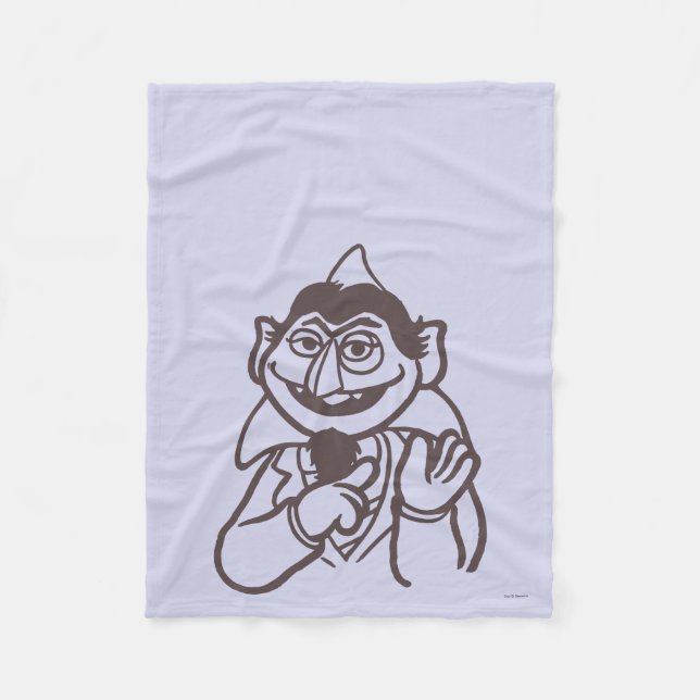 Sesame Street | Count von Count Fleece Blanket (Front)