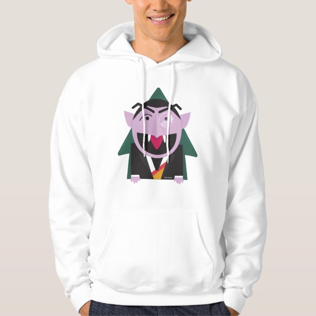 Sesame Street | Count von Count Illustration Hoodie (Front)