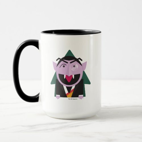 Sesame Street  Count von Count Illustration Mug