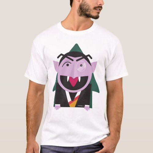 Sesame Street  Count von Count Illustration T_Shirt