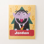 Sesame Street | Count von Count Jigsaw Puzzle<br><div class="desc">Enjoy this fun Sesame Street puzzle that's personalized with your child's name. It features the Count (Count von Count) and a series of numbers in the background. Simply add your child's name,  add this puzzle to your cart,  then enjoy this puzzle with your child!</div>