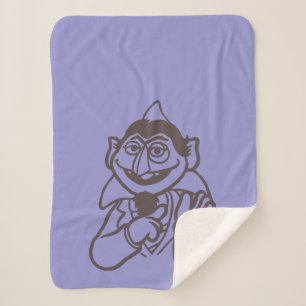 Sesame Street   Count von Count Sherpa Blanket