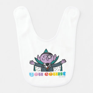 Sesame Street Count Von Count - You Count Baby Bib
