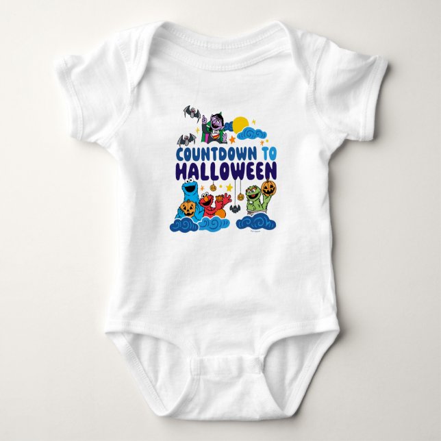 Sesame Street | Countdown to Halloween Baby Bodysuit (Front)
