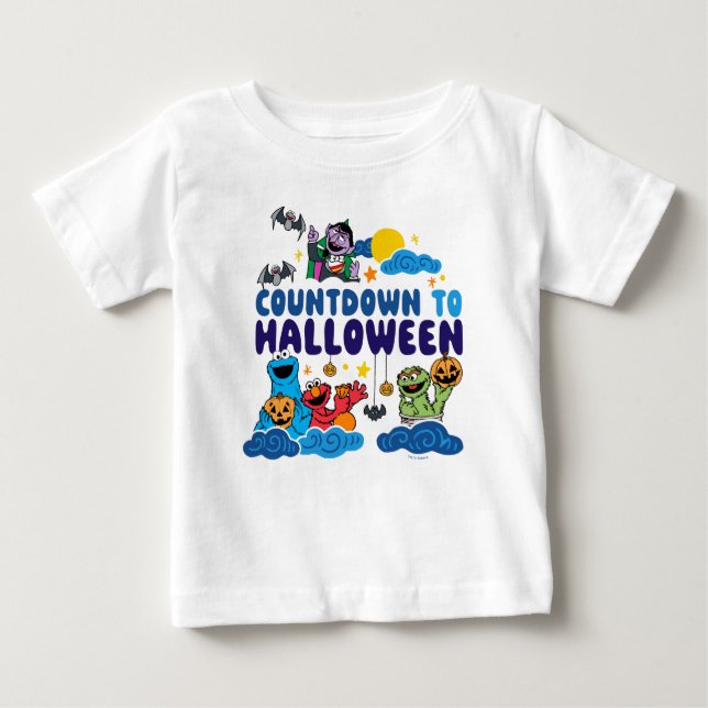 Sesame Street | Countdown to Halloween Baby T-Shirt (Front)