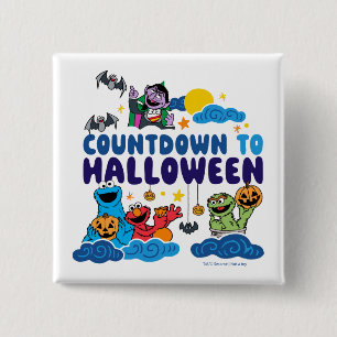 Sesame Street Countdown to Halloween Button