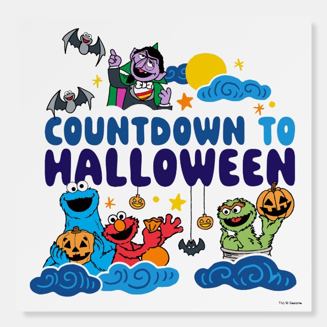 Sesame Street | Countdown to Halloween Foam Board (Front)