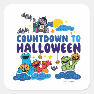 Sesame Street | Countdown to Halloween Square Sticker