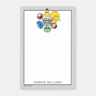 Sesame Street Crew Add Your Name Post-it Notes