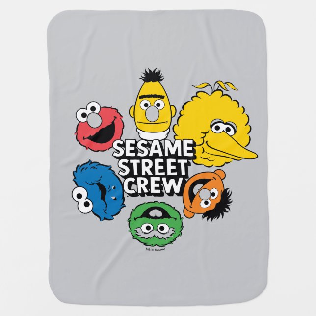 Sesame Street Crew Baby Blanket (Front)