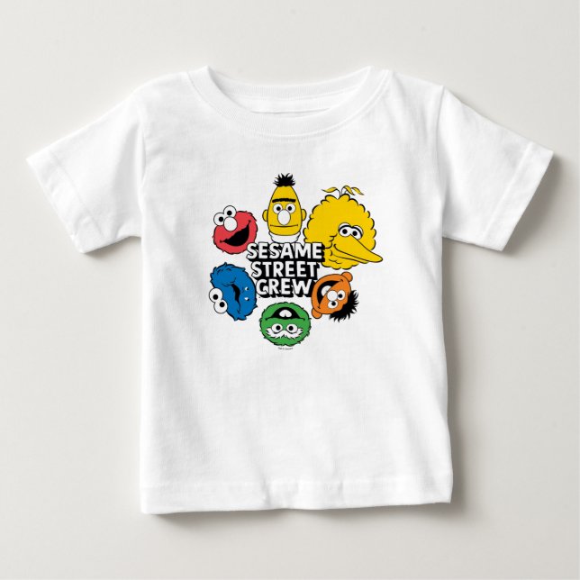 Sesame Street Crew Baby T-Shirt (Front)
