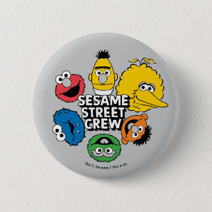 Sesame Street Crew Button