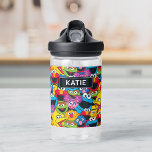 Sesame Street Crew Pattern | Add Your Name Water Bottle<br><div class="desc">This bright and colorful Sesame Street graphic features all your favorite characters in a fun pattern. | © 2022 Sesame Workshop. www.sesamestreet.org</div>