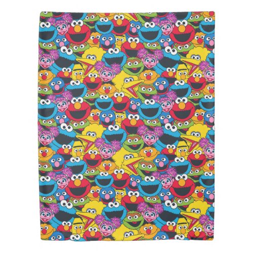 Sesame Street Crew Pattern Duvet Cover