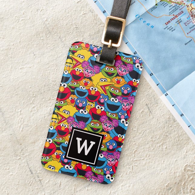 Sesame Street Crew Pattern Luggage Tag (Creator Uploaded)