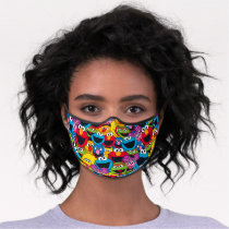 Sesame Street Crew Pattern Premium Face Mask