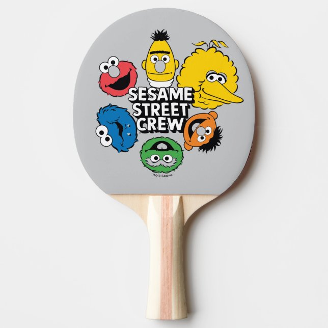 Sesame Street Crew Ping Pong Paddle (Front)