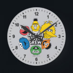 Sesame Street Crew Round Clock<br><div class="desc">This colorful graphic features the Sesame Street Crew. © 2022 Sesame Workshop. www.sesamestreet.org</div>