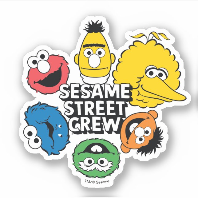 Sesame Street Crew Sticker (Front)
