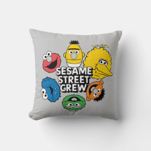 Sesame Street Crew Throw Pillow