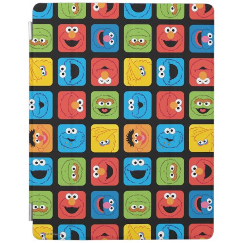 Sesame Street Cubed Faces Pattern iPad Smart Cover