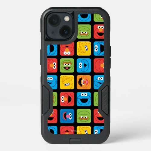 Sesame Street Cubed Faces Pattern iPhone 13 Case