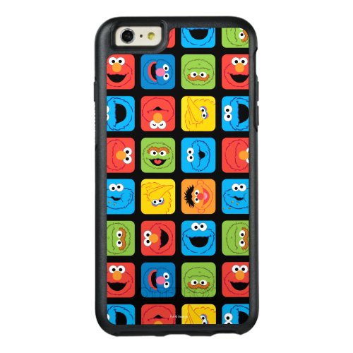 Sesame Street Cubed Faces Pattern OtterBox iPhone 66s Plus Case