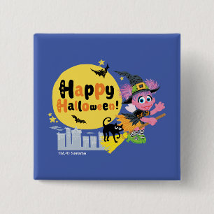 Sesame Street Cute Halloween Pattern Button