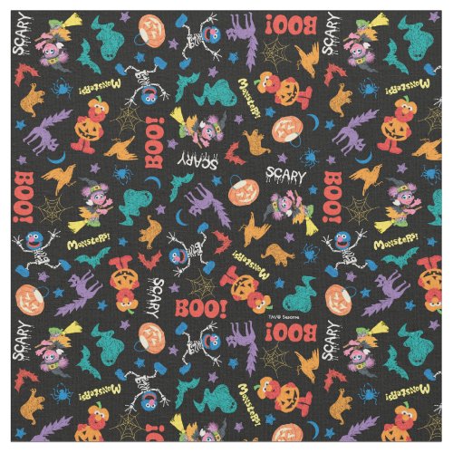 Sesame Street  Cute Halloween Pattern Fabric