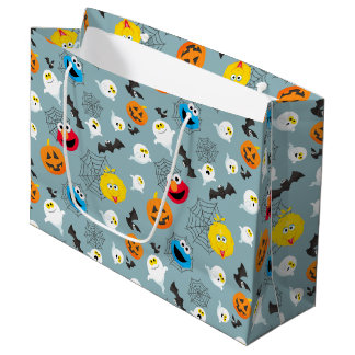 Sesame Street Cute Halloween Pattern Large Gift Bag