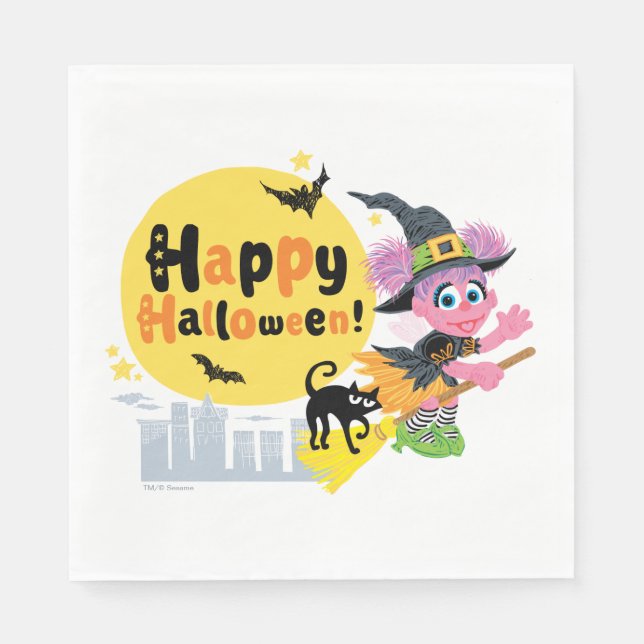 Sesame Street | Cute Halloween Pattern Napkins (Front)