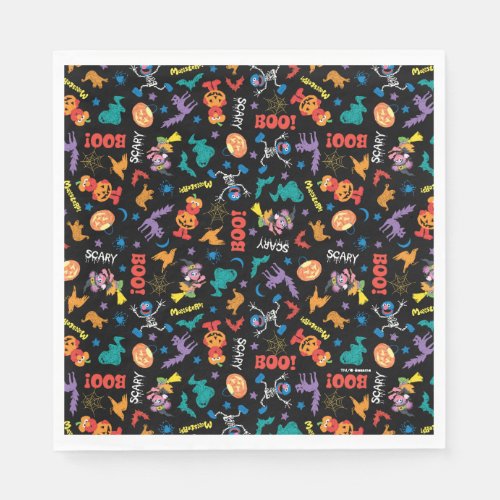 Sesame Street  Cute Halloween Pattern Napkins