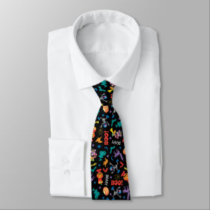 Sesame Street Cute Halloween Pattern Neck Tie