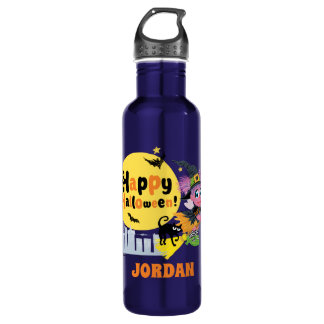 Sesame Street | Cute Halloween Pattern Stainless Steel Water Bottle