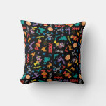 Sesame Street | Cute Halloween Pattern Throw Pillow
