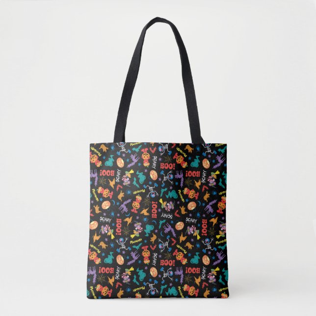 Sesame Street | Cute Halloween Pattern Tote Bag (Front)