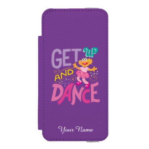 Sesame Street _ Dancing Zoe  Add Your Name Wallet Case For iPhone SE55s