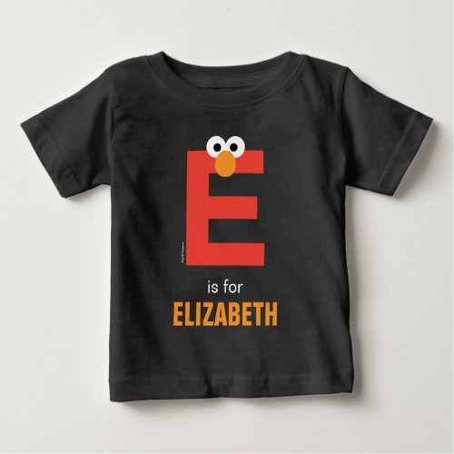 Sesame Street  E is for Elmo Baby T_Shirt
