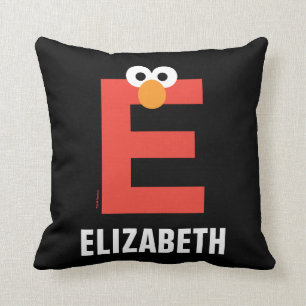 Sesame Street   E is for Elmo Throw Pillow