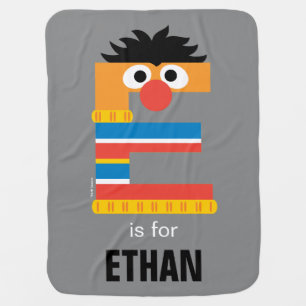 Sesame Street E is for Ernie Baby Blanket