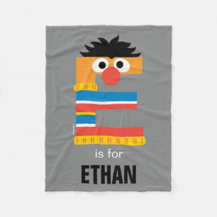 Sesame Street E is for Ernie Fleece Blanket