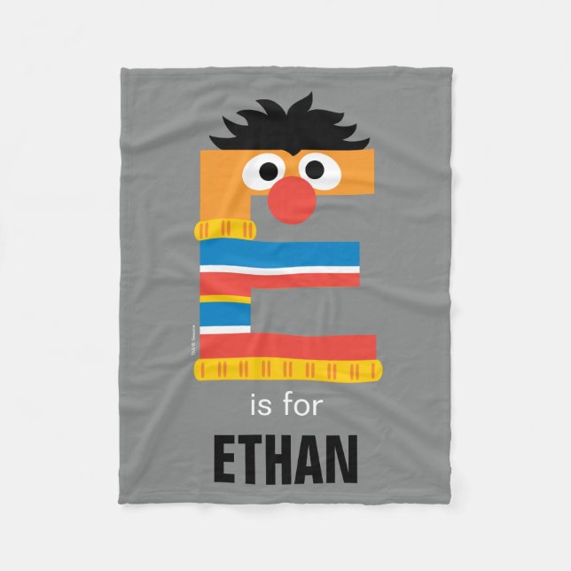 Sesame Street | E is for Ernie Fleece Blanket (Front)