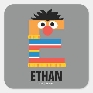 Sesame Street   E is for Ernie Square Sticker