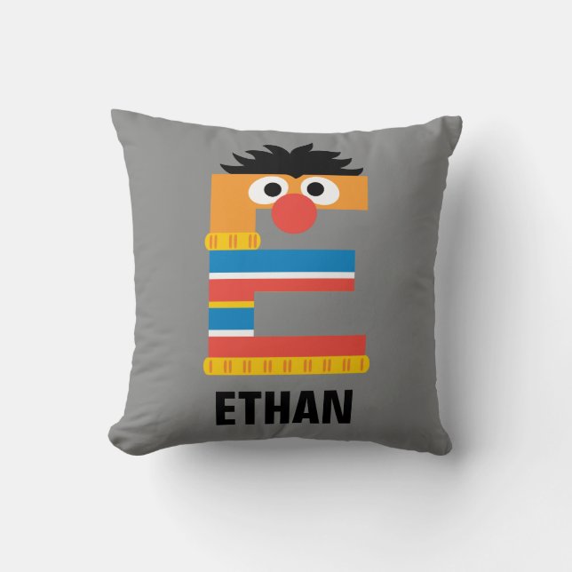 Sesame Street | E is for Ernie Throw Pillow (Front)