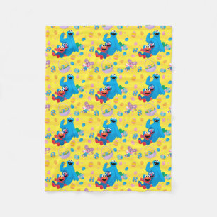 Sesame Street Easter Basket Pattern Fleece Blanket
