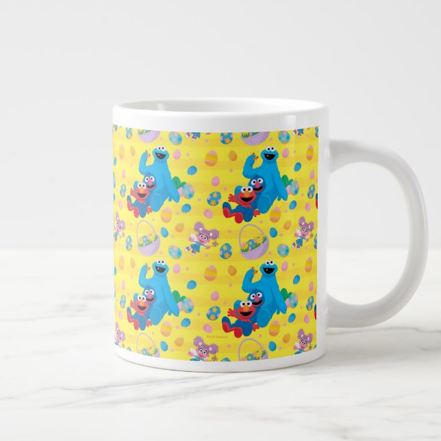 Sesame Street Easter Basket Pattern Giant Coffee Mug (Right)