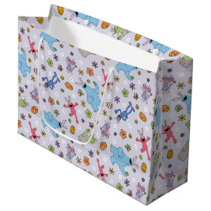 Sesame Street Easter Bunny Pattern Large Gift Bag